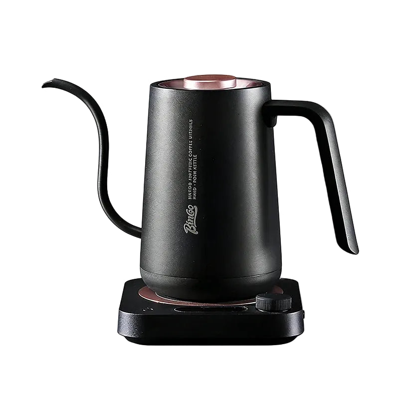 Elektrischer Schwanenhals-Wasserkocher 900 ml – 1500 W, Temperaturkontrolle, Edelstahl 304 Kaffeekessel