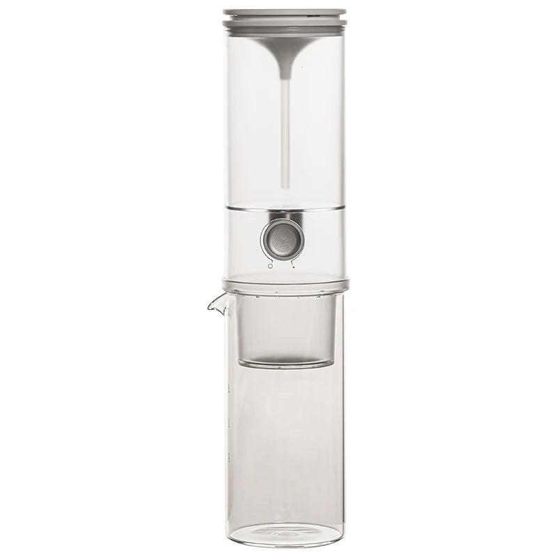 Eis Tropf Kaffeemaschine aus Glas – Cold Brew Kaffeebereiter mit großer Kapazität, tragbar