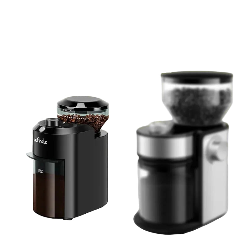 Elektrische Kaffeemühle mit Mahlwerk 28 Mahlgrade – Kaffeemühle für 2–12 Tassen, 120–220 V
