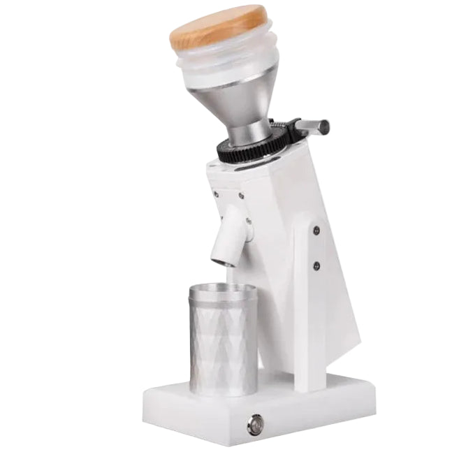 Elektrische Kaffeemühle mit Kegelmahlwerk 450 g – Design Espressomühle mit Bohnenbehälter, 180 W