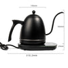 Elektrischer Schwanenhals-Wasserkocher 0,8 L – 1200 W, konstante Temperatur, Edelstahl Pour-Over Kanne
