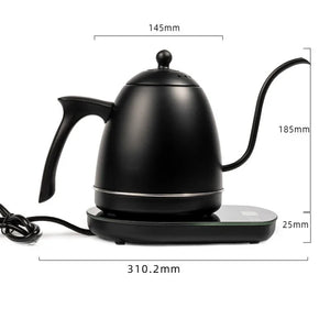 Elektrischer Schwanenhals-Wasserkocher 0,8 L – 1200 W, konstante Temperatur, Edelstahl Pour-Over Kanne