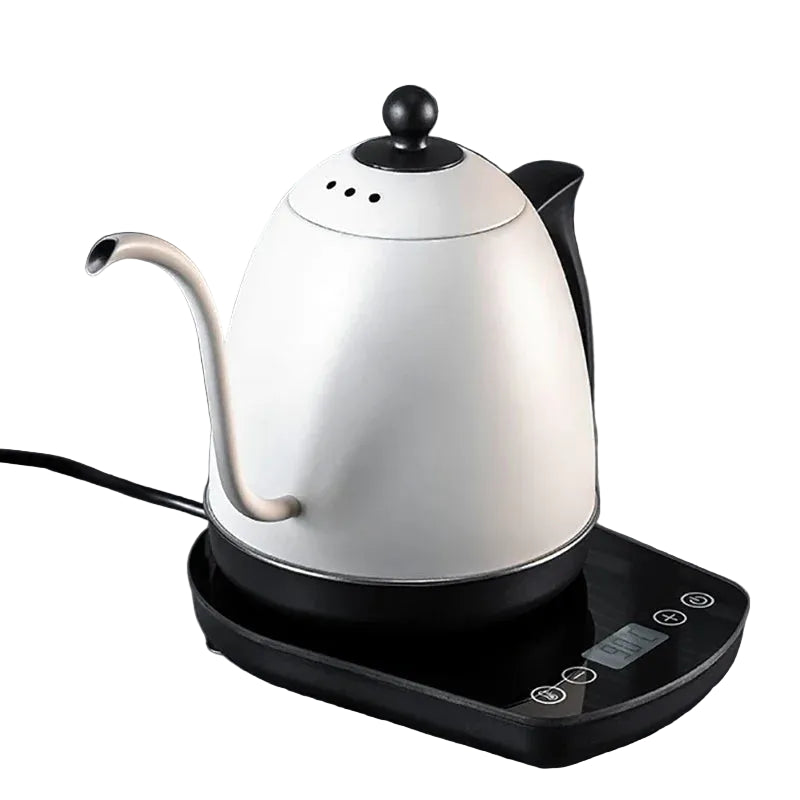 Elektrischer Schwanenhals-Wasserkocher 0,8 L – 1200 W, konstante Temperatur, Edelstahl Pour-Over Kanne