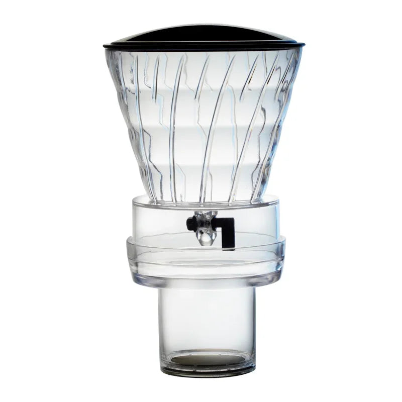 Kaffee Dripper Karaffe aus Glas mit Edelstahlfilter – Wiederverwendbare Tropfkaffeemaschine für Cold Brew & Eiskaffee