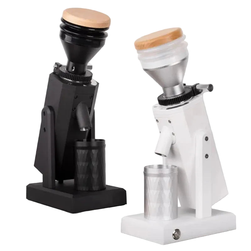 Elektrische Kaffeemühle mit Kegelmahlwerk 450 g – Design Espressomühle mit Bohnenbehälter, 180 W