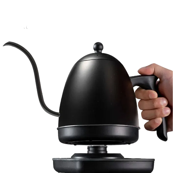Elektrischer Schwanenhals-Wasserkocher 0,8 L – 1200 W, konstante Temperatur, Edelstahl Pour-Over Kanne