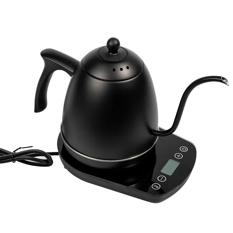 Elektrischer Schwanenhals-Wasserkocher 0,8 L – 1200 W, konstante Temperatur, Edelstahl Pour-Over Kanne