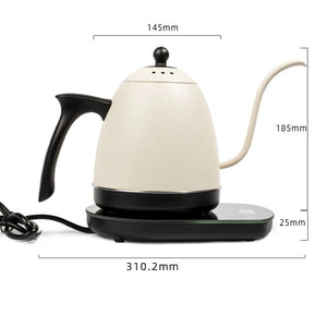 Elektrischer Schwanenhals-Wasserkocher 0,8 L – 1200 W, konstante Temperatur, Edelstahl Pour-Over Kanne